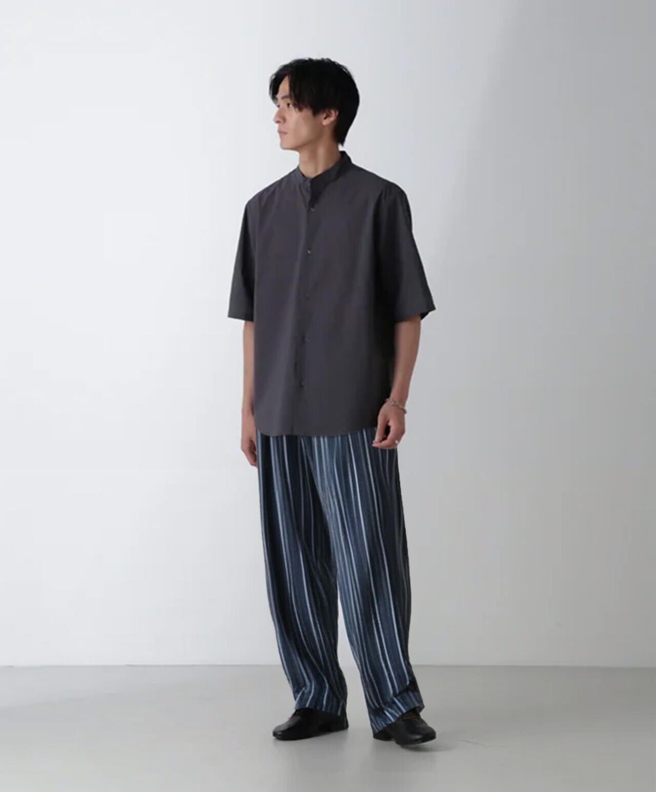 TEXBRID(R)バンドカラーシャツ 6684221214