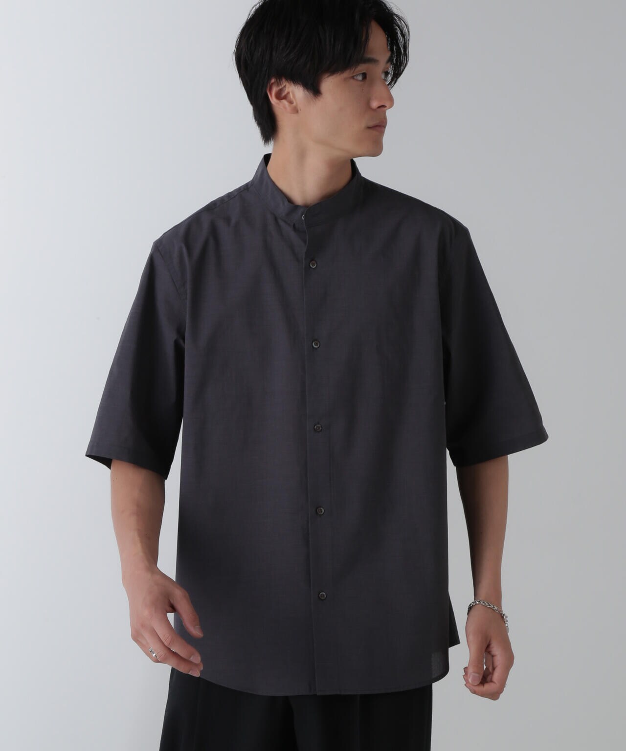 TEXBRID(R)バンドカラーシャツ 6684221214