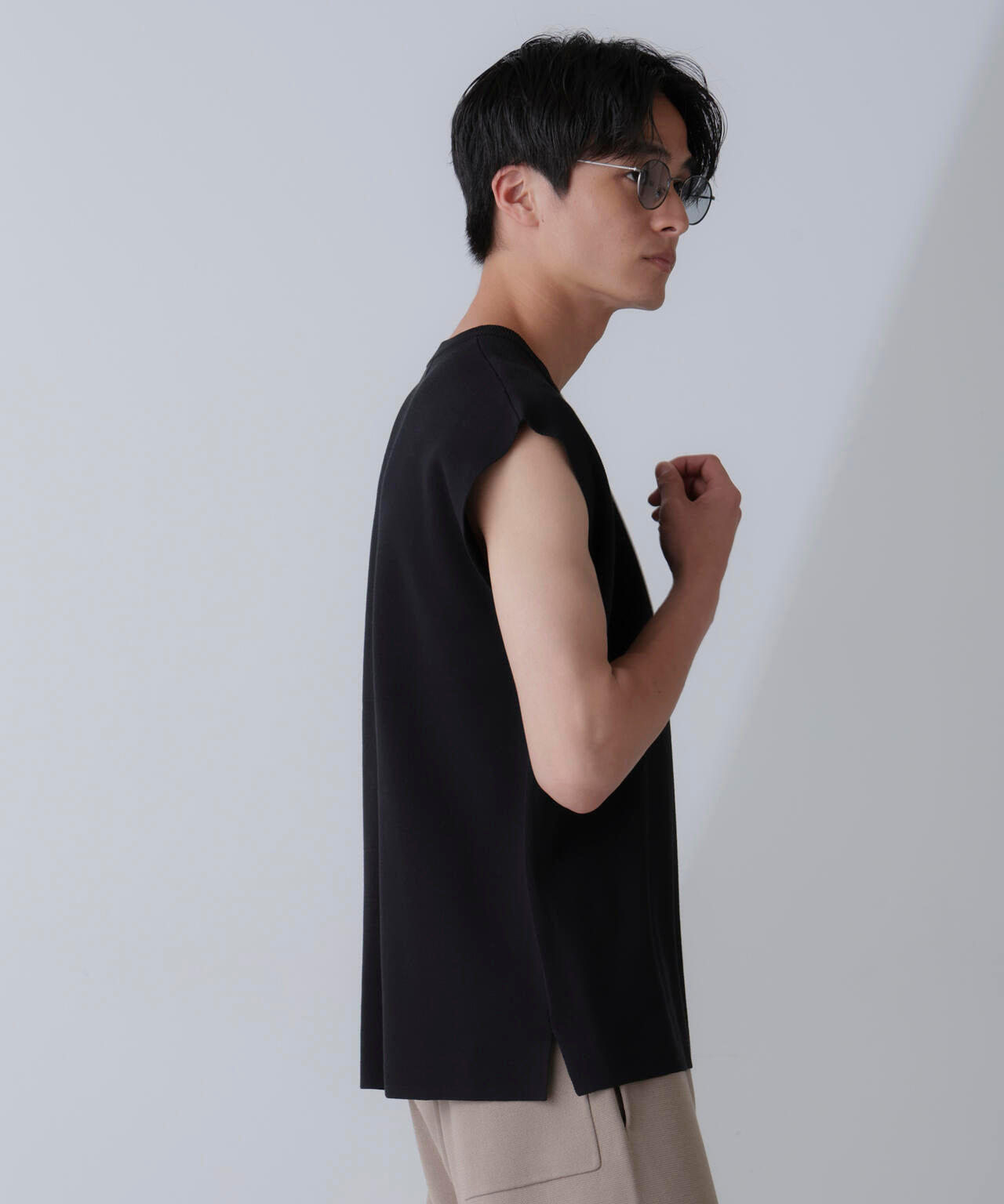 14ゲージミラノリブニット タンクトップ(手洗い可能) 6684222203