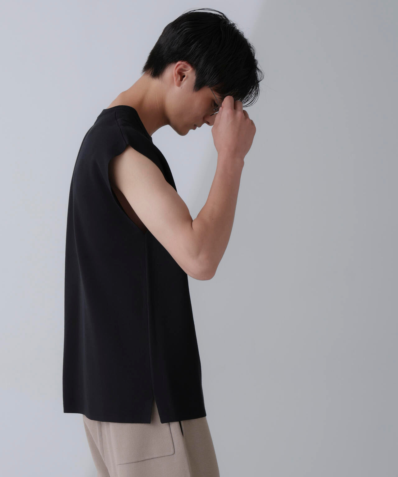 14ゲージミラノリブニット タンクトップ(手洗い可能) 6684222203