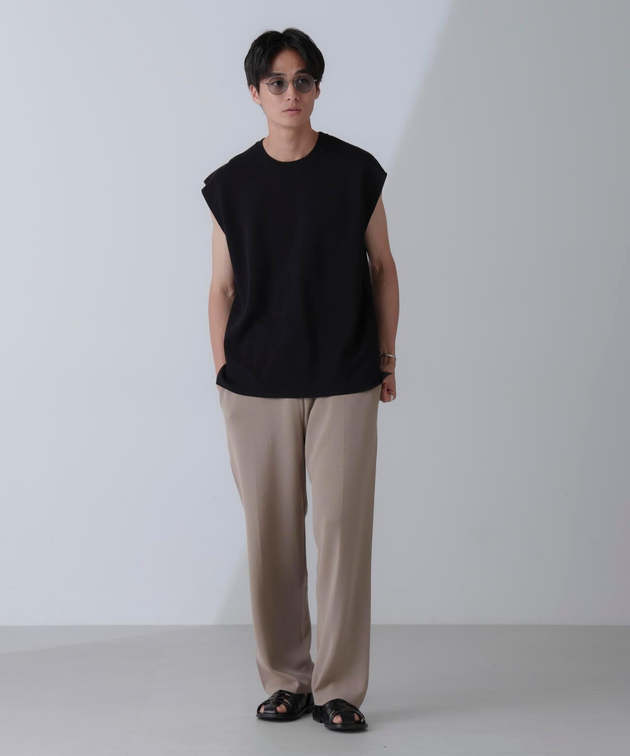 14ゲージミラノリブニット タンクトップ(手洗い可能) 6684222203