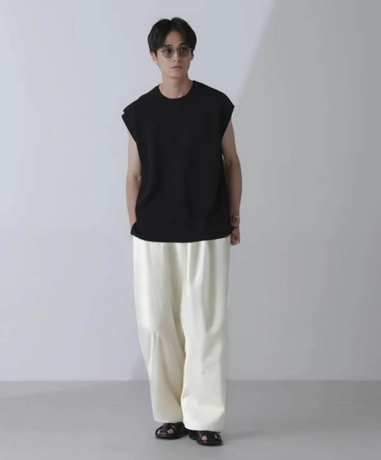 14ゲージミラノリブニット タンクトップ(手洗い可能) 6684222203