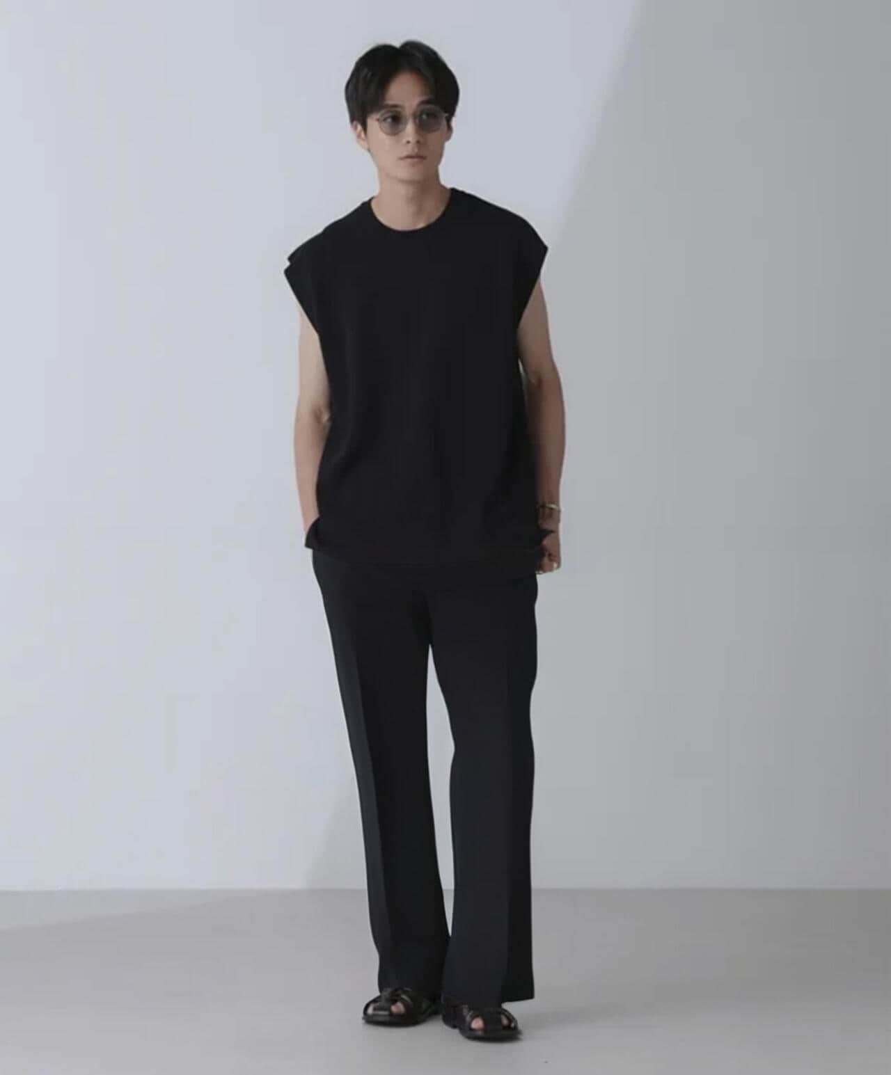 14ゲージミラノリブニット タンクトップ(手洗い可能) 6684222203