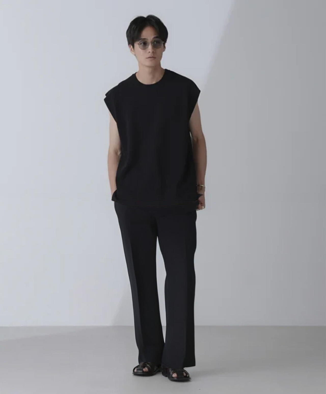 14ゲージミラノリブニット タンクトップ(手洗い可能) 6684222203