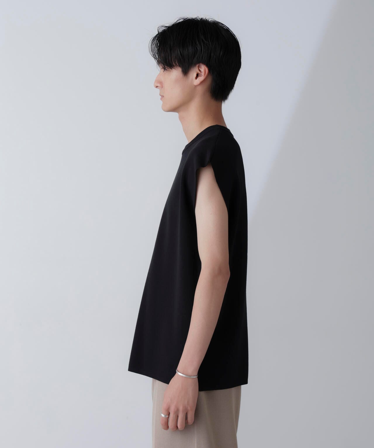 14ゲージミラノリブニット タンクトップ(手洗い可能) 6684222203