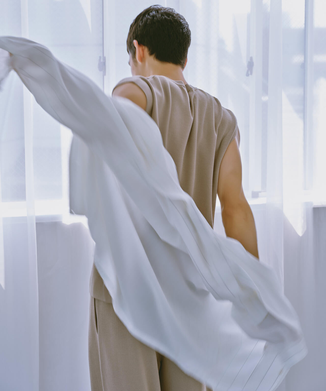 14ゲージミラノリブニット タンクトップ(手洗い可能) 6684222203