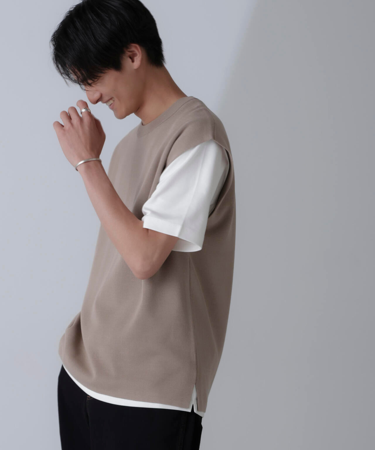 14ゲージミラノリブニット タンクトップ(手洗い可能) 6684222203