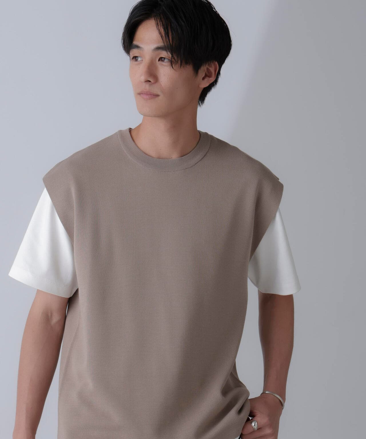 14ゲージミラノリブニット タンクトップ(手洗い可能) 6684222203