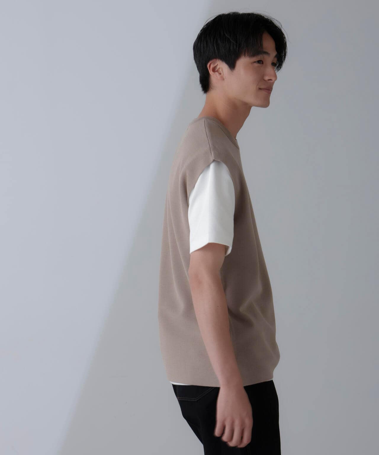 14ゲージミラノリブニット タンクトップ(手洗い可能) 6684222203