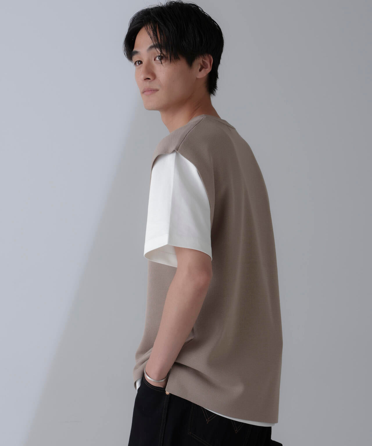 14ゲージミラノリブニット タンクトップ(手洗い可能) 6684222203