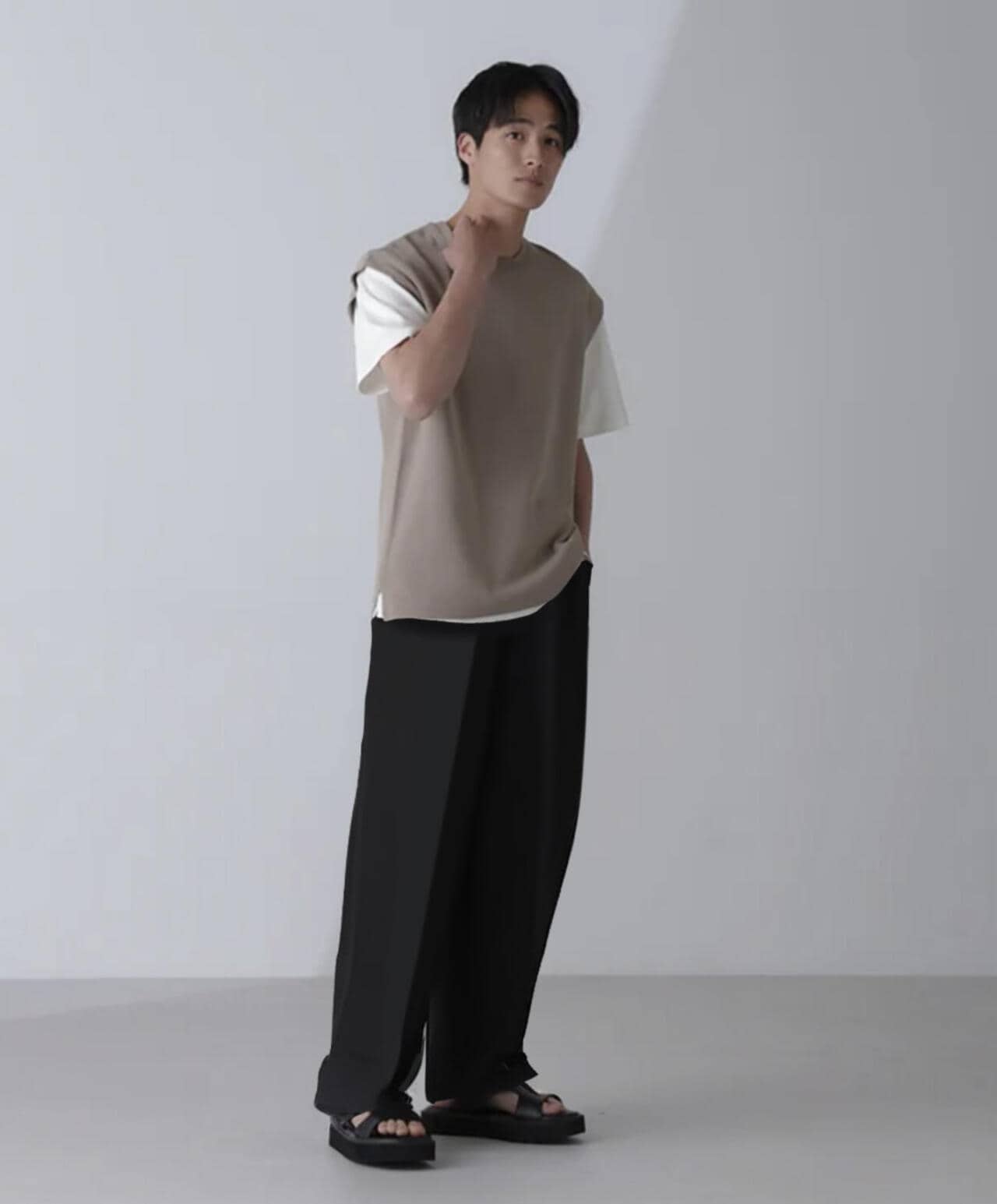 14ゲージミラノリブニット タンクトップ(手洗い可能) 6684222203