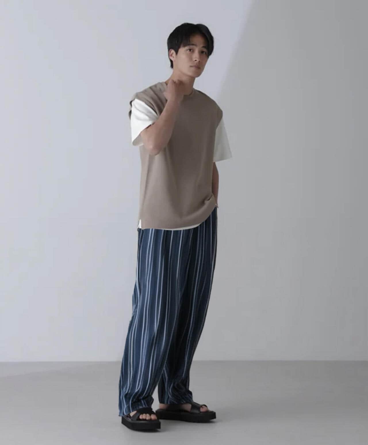 14ゲージミラノリブニット タンクトップ(手洗い可能) 6684222203