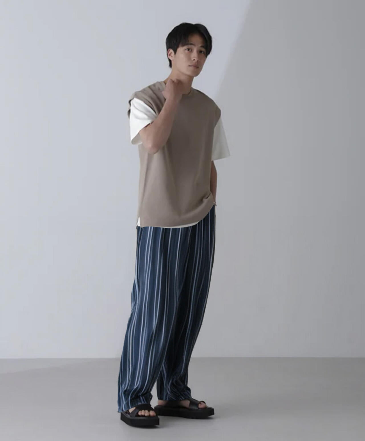 14ゲージミラノリブニット タンクトップ(手洗い可能) 6684222203