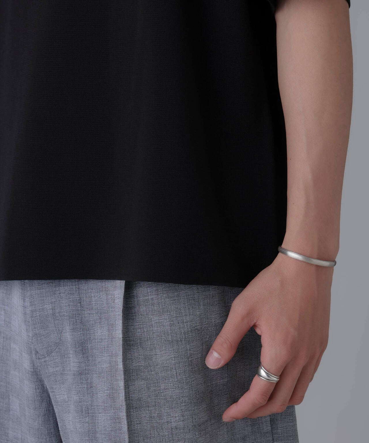 14ゲージミラノリブニット クルーネック 半袖(手洗い可能) 6684222204