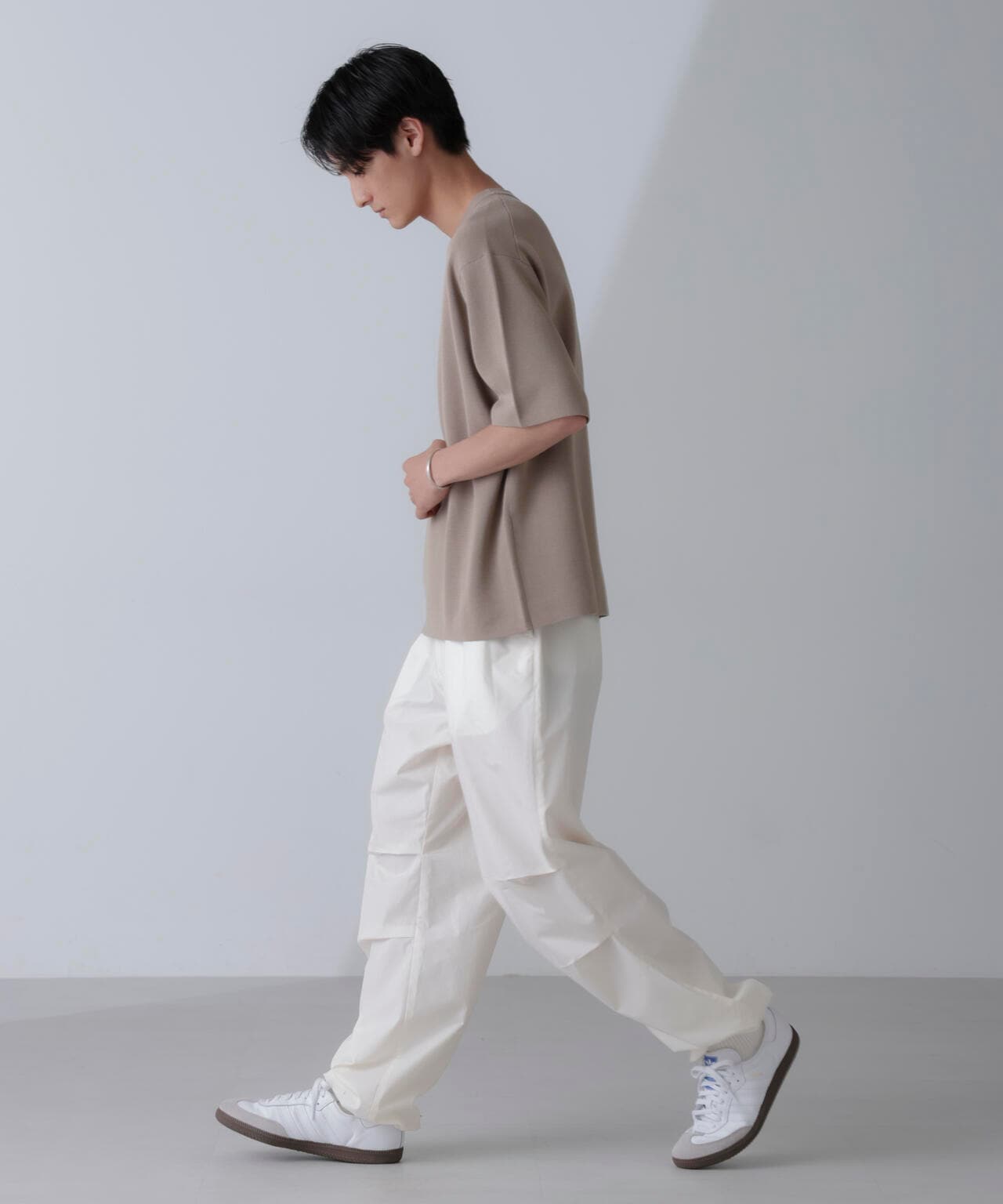 14ゲージミラノリブニット クルーネック 半袖(手洗い可能) 6684222204