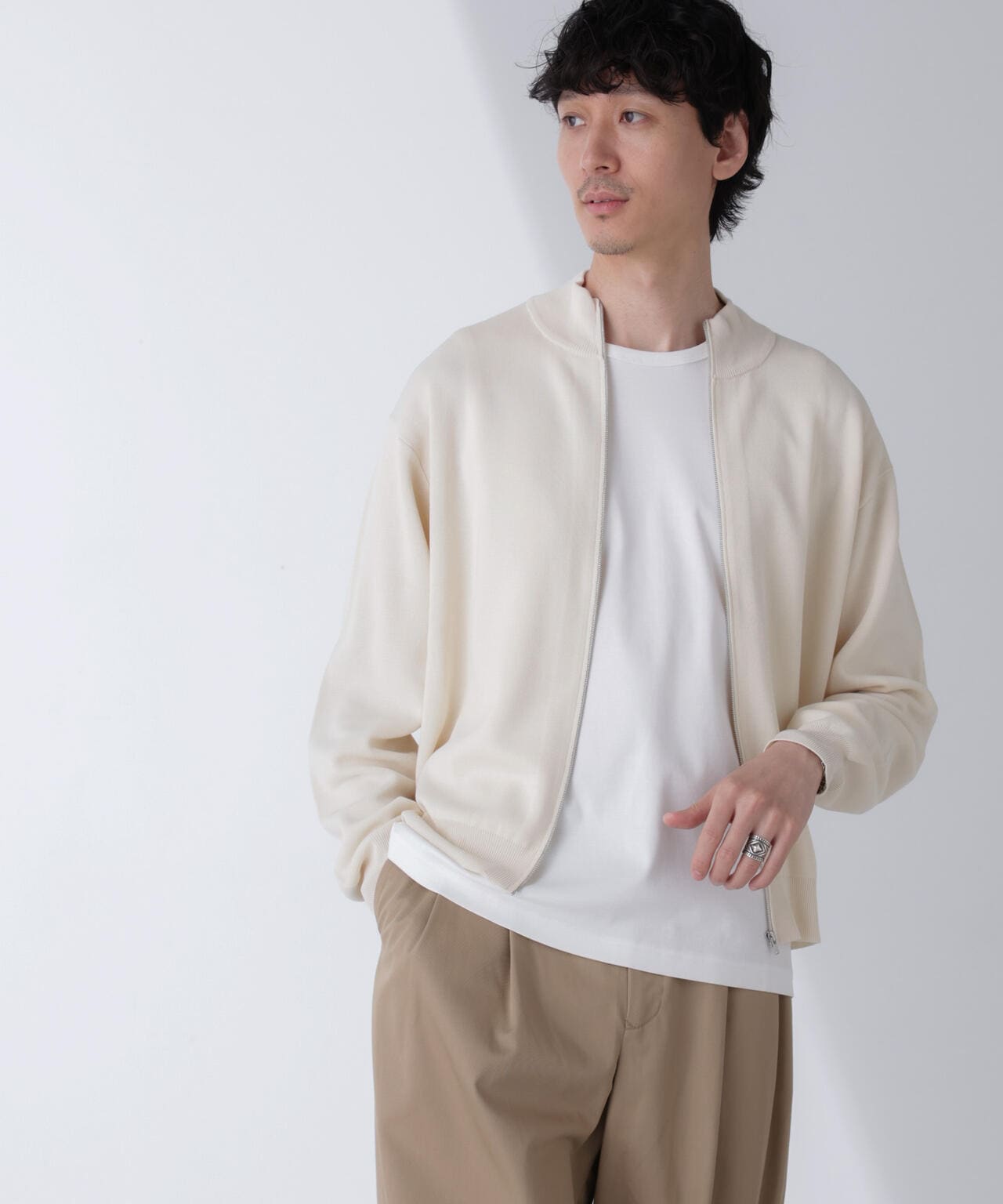 14ゲージミラノリブドライバーズニット(手洗い可能) 6684222208