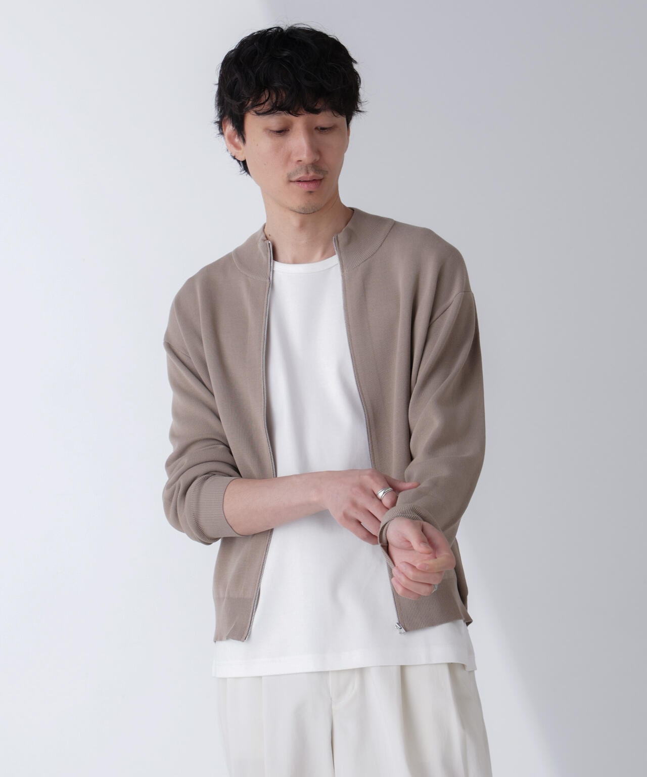 14ゲージミラノリブドライバーズニット(手洗い可能) 6684222208