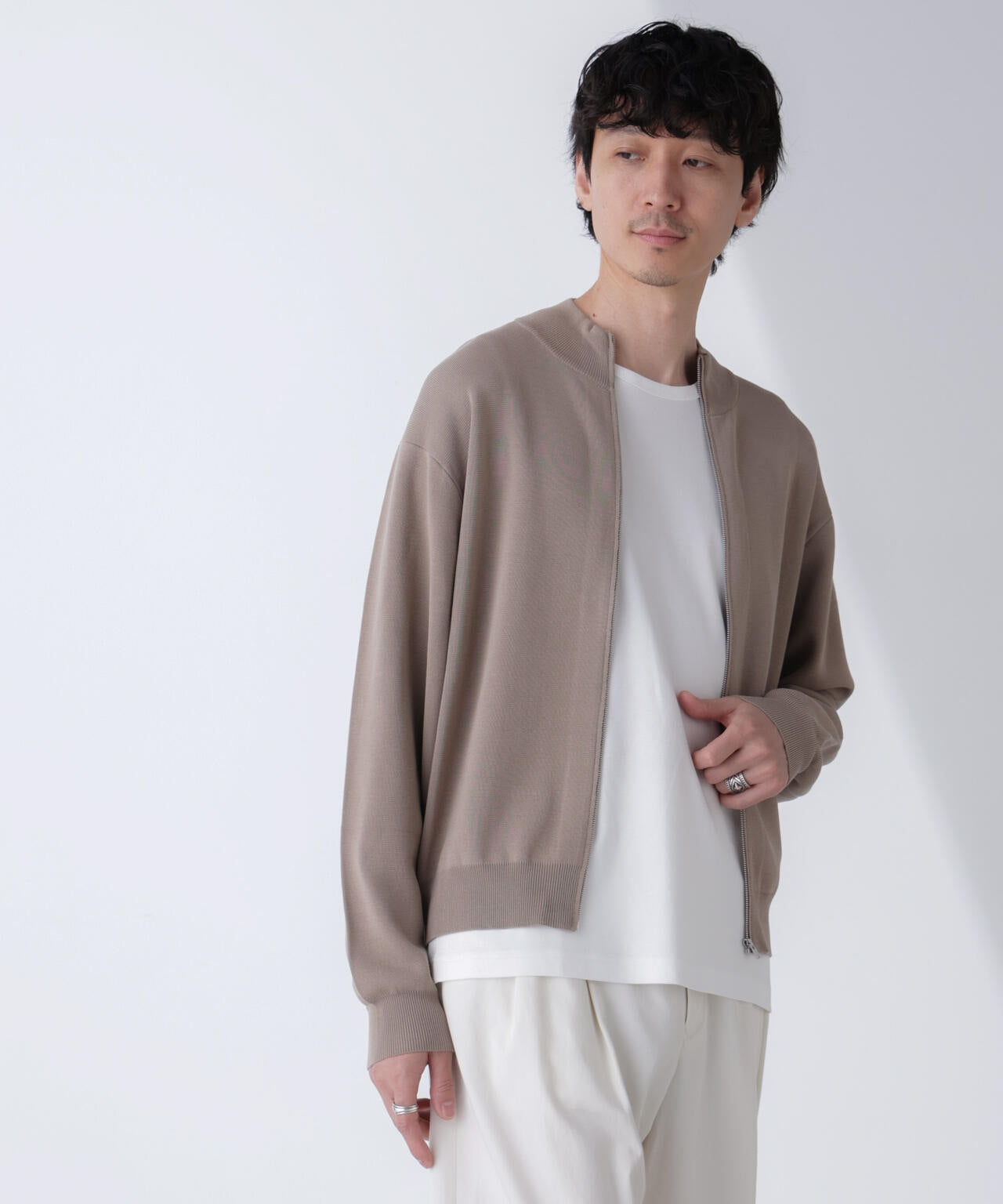 14ゲージミラノリブドライバーズニット(手洗い可能) 6684222208