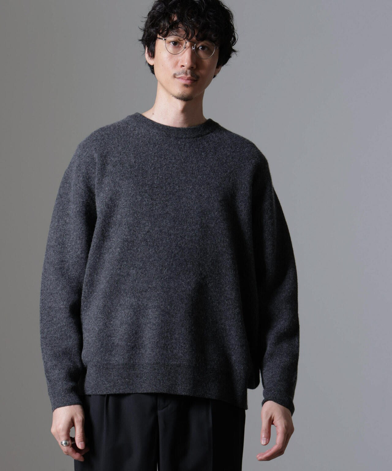 AQUA ウールカシミヤクルーネックプルオーバー 6684222211