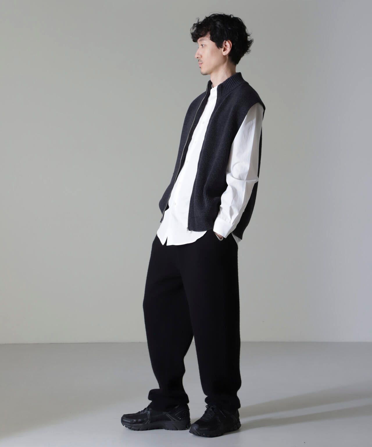 AQUA ウールカシミヤニットパンツ 6684222215