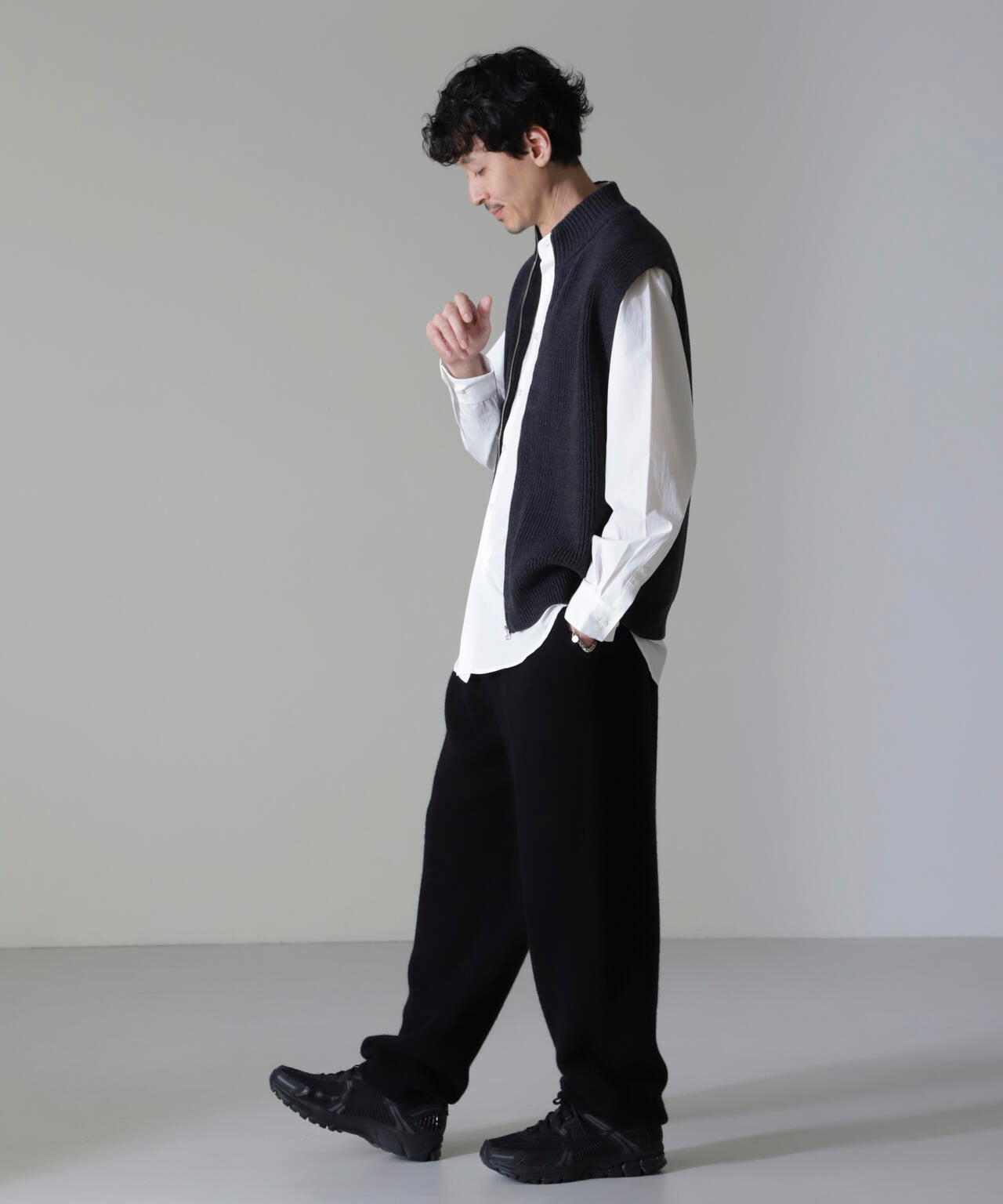 AQUA ウールカシミヤニットパンツ 6684222215