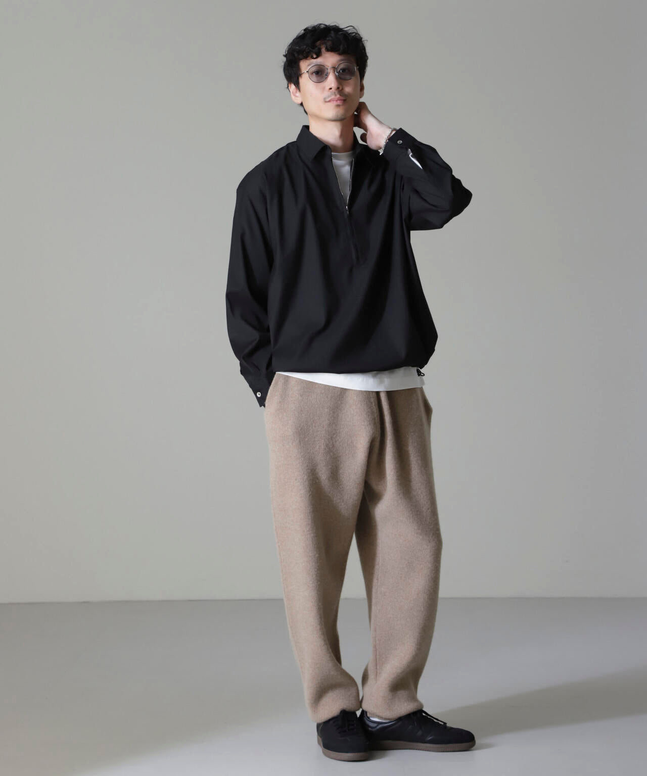 AQUA ウールカシミヤニットパンツ 6684222215