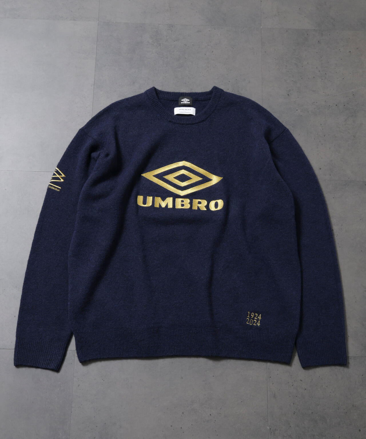 HOTEL PALACE(オテルパラス)xアンブロ ストレッチシャギークルーネックセーター 6684222216