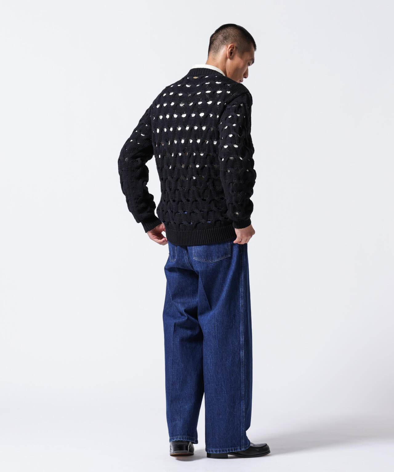 「ASSEMBLANC」リリーヤーンアイレットケーブルプルオーバー 6684222218