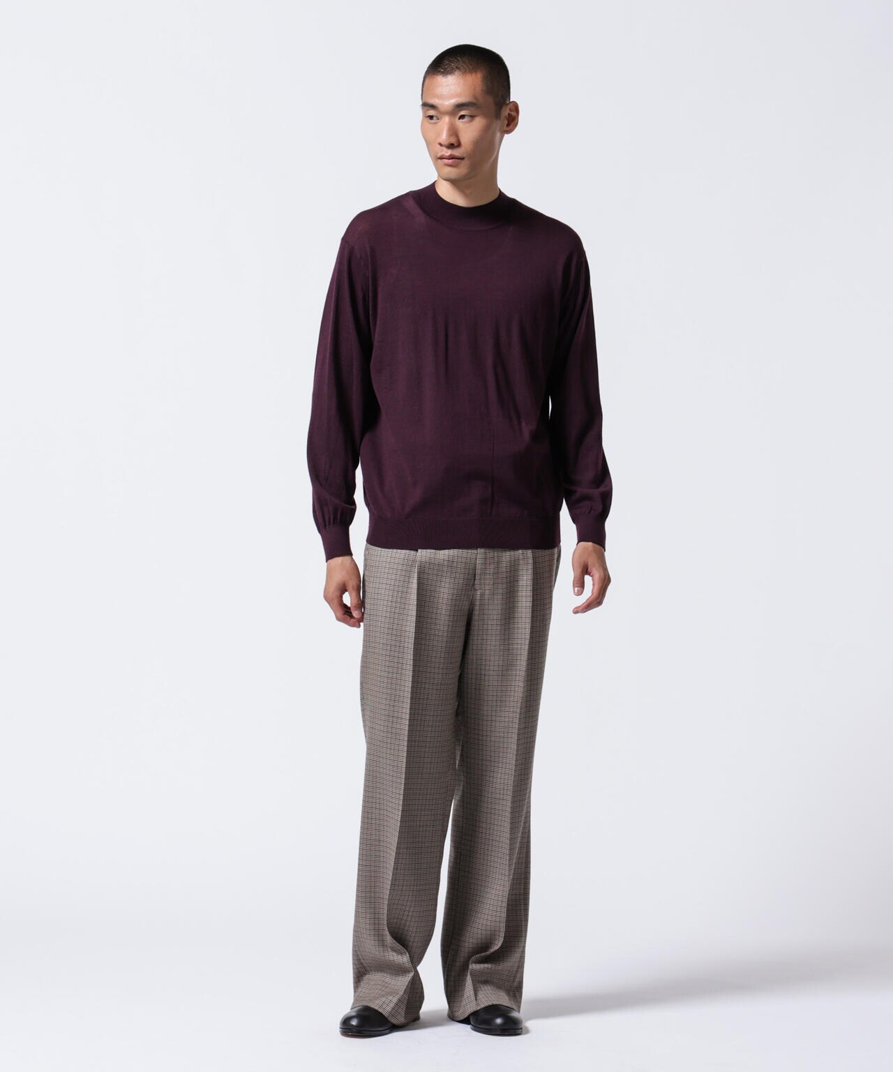 「ASSEMBLANC」BRISBANEベンチレーションモックネックプルオーバー 6684222220