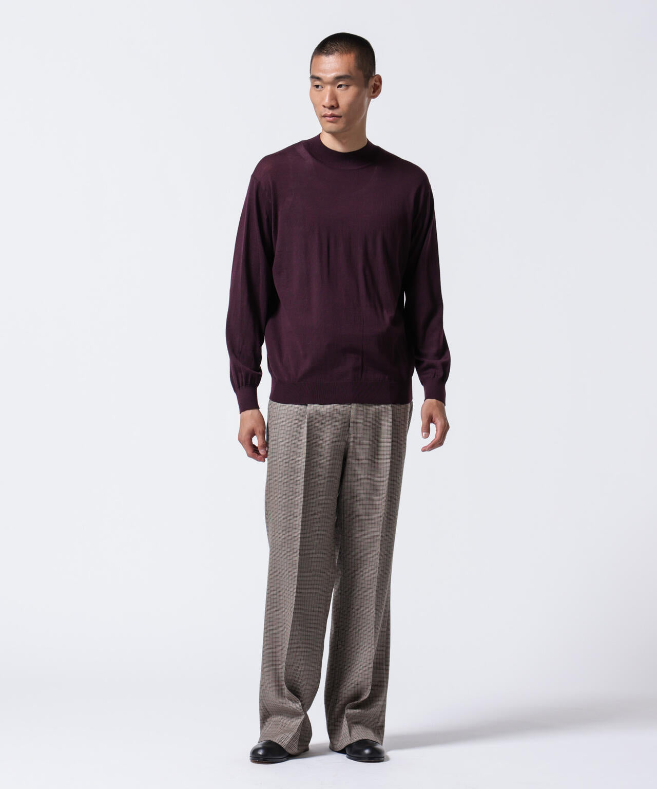 「ASSEMBLANC」BRISBANEベンチレーションモックネックプルオーバー 6684222220