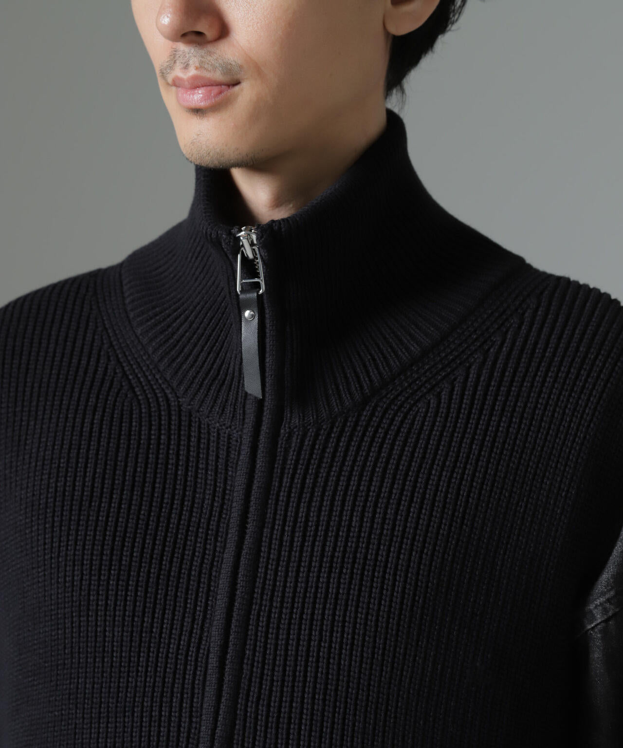 片アゼドライバーズジップニットベスト 6684222236