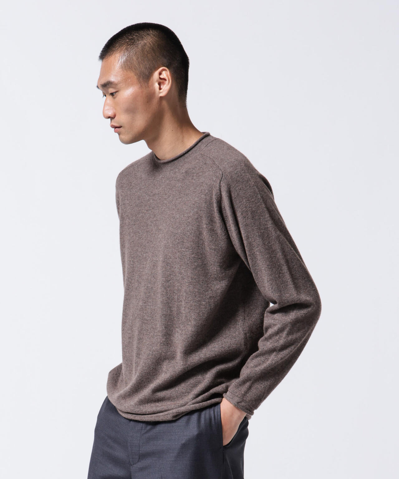 ASSEMBLANC (アッサンブロン)」カシミヤ ブレンド リラックス セーター