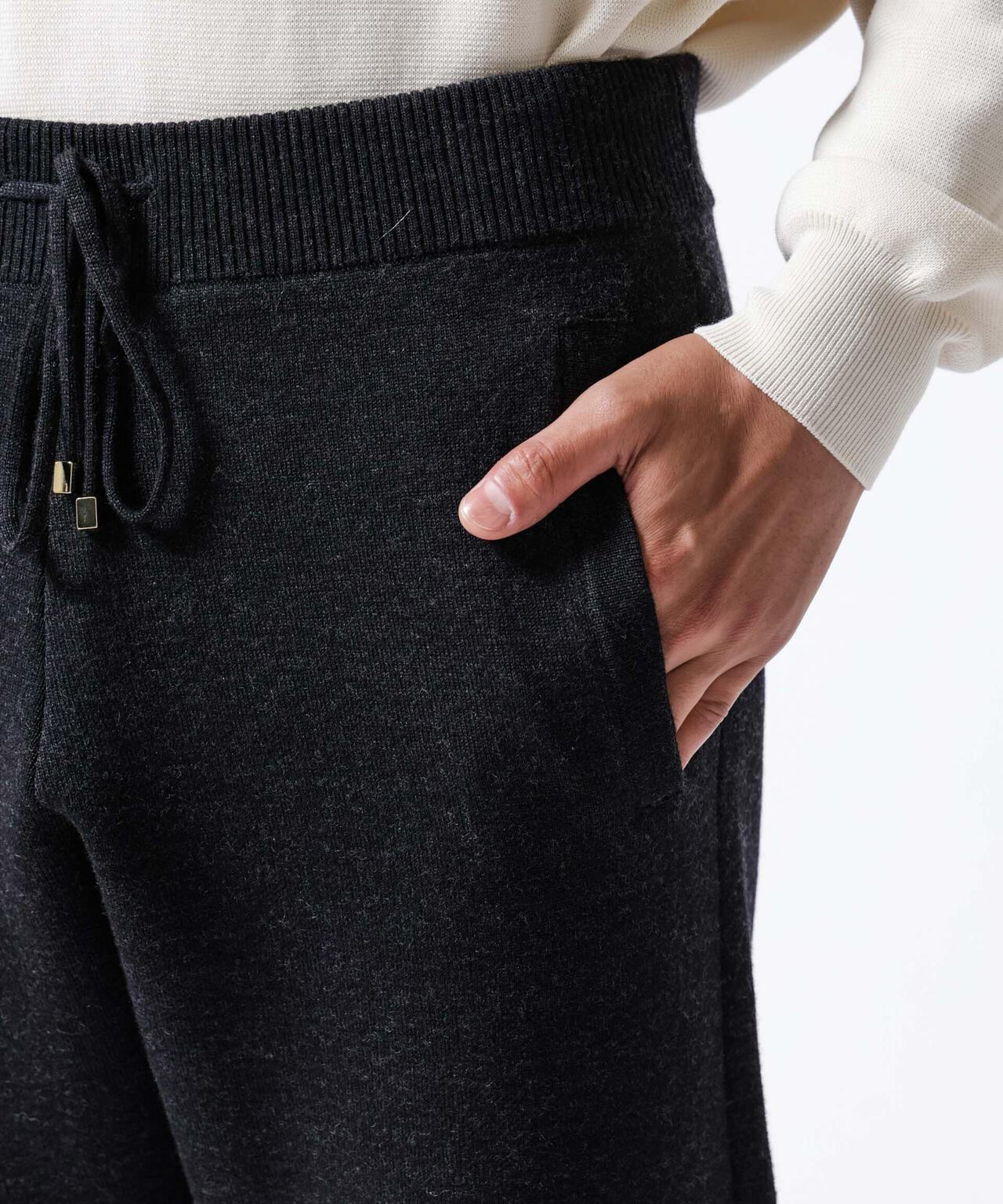 「ASSEMBLANC」接結ウールニットパンツ 6684222240