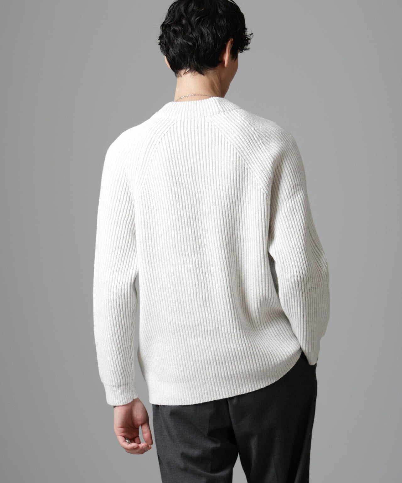 コットンバルキーモックネックニット 6684222255