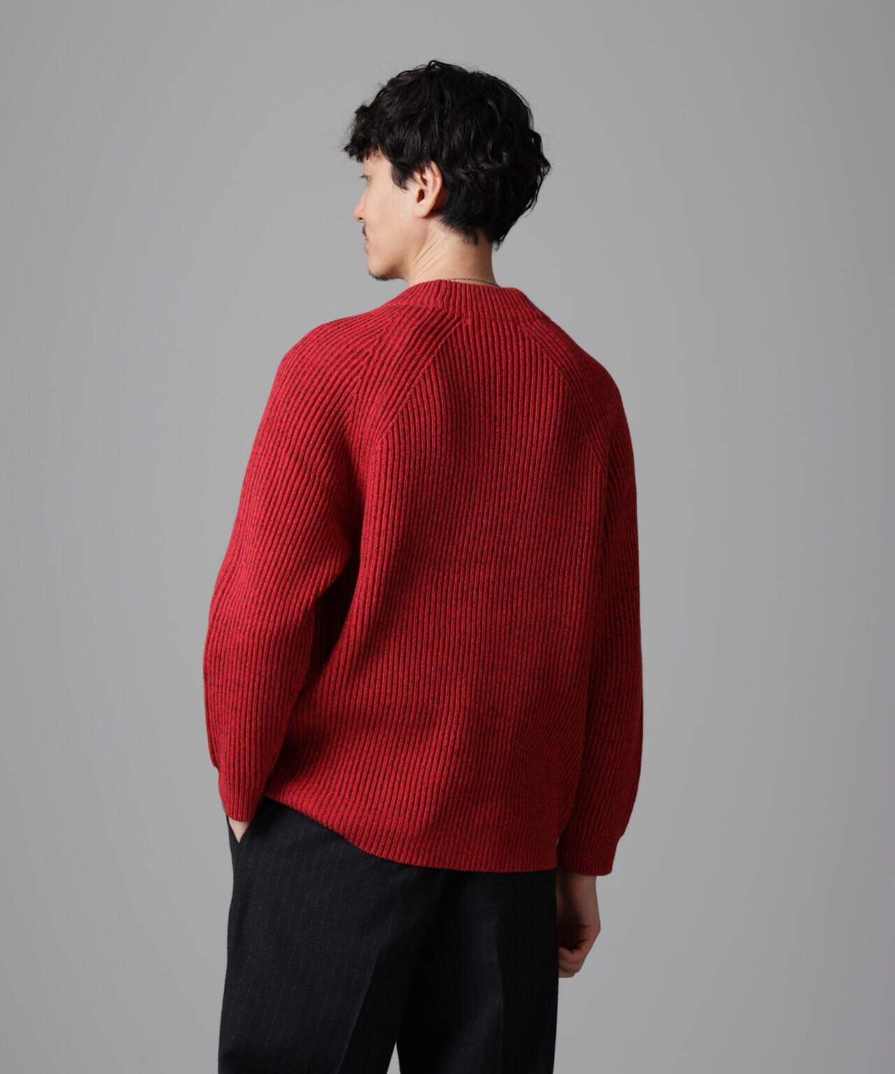 コットンバルキーモックネックニット 6684222255