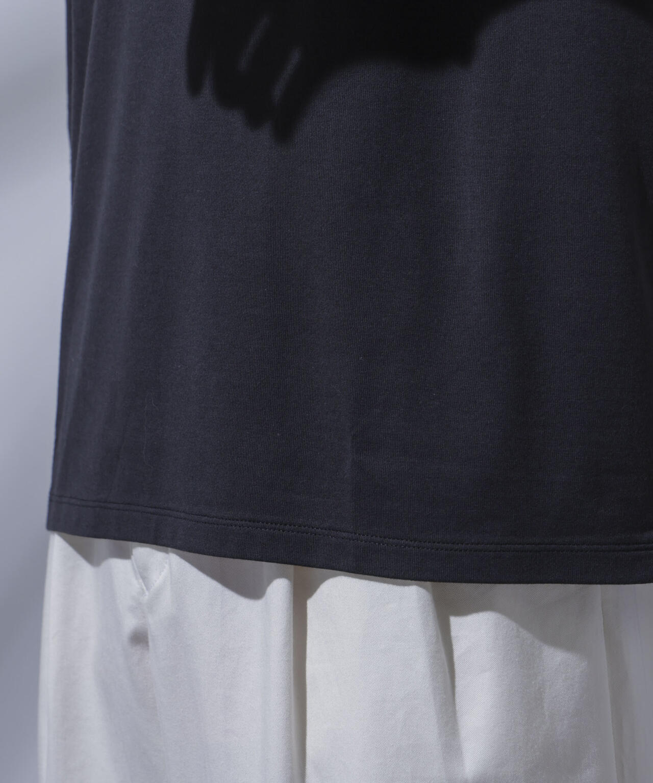 Anti Soaked(R) 汗染み防止 クルーネックワイドTシャツ七分袖 6684223203