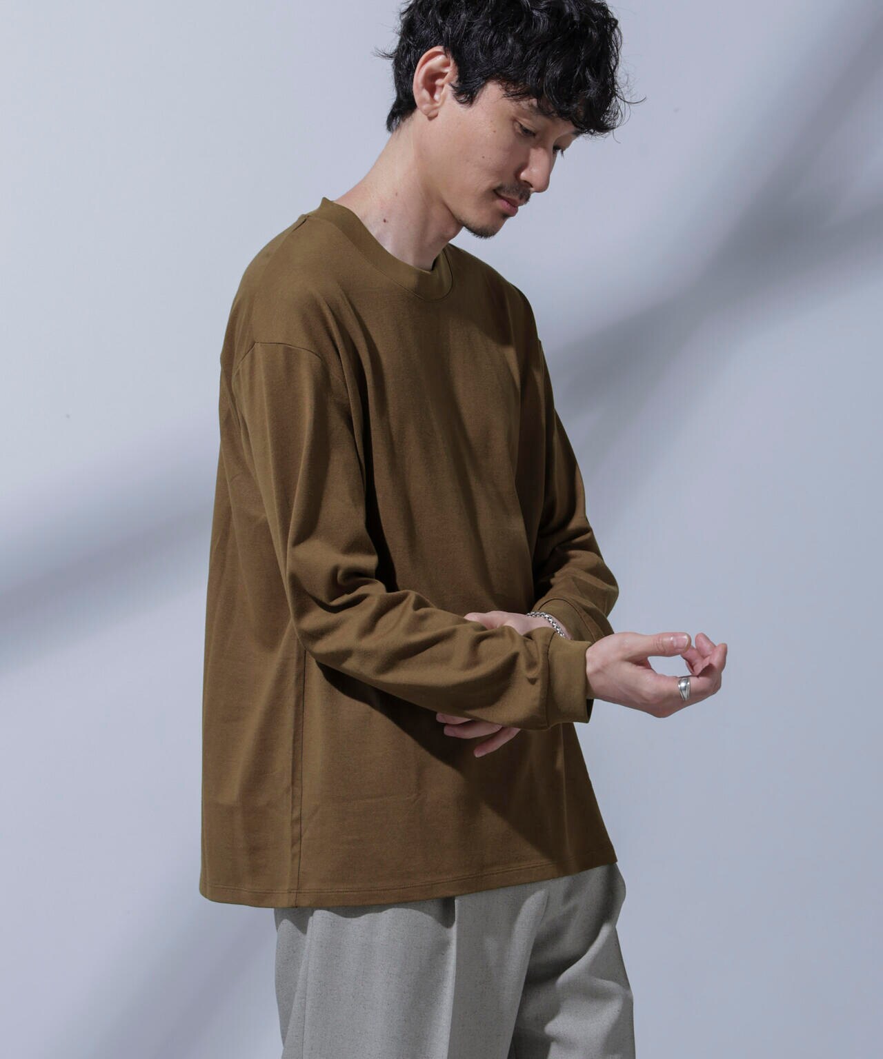 Anti Soaked(R) 汗染み防止 ビッグTシャツ 長袖 6684223204