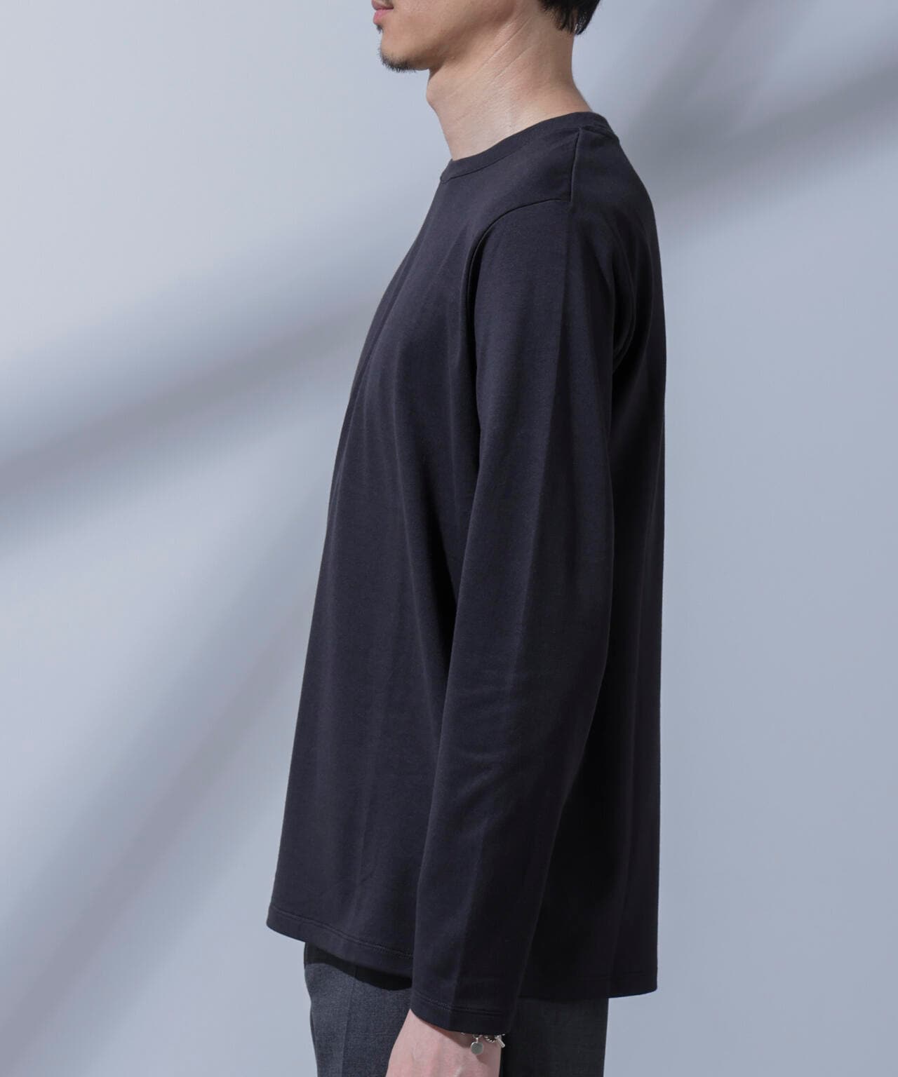 Anti Soaked(R)汗染み防止 クルーネックTシャツ 長袖 6684223205