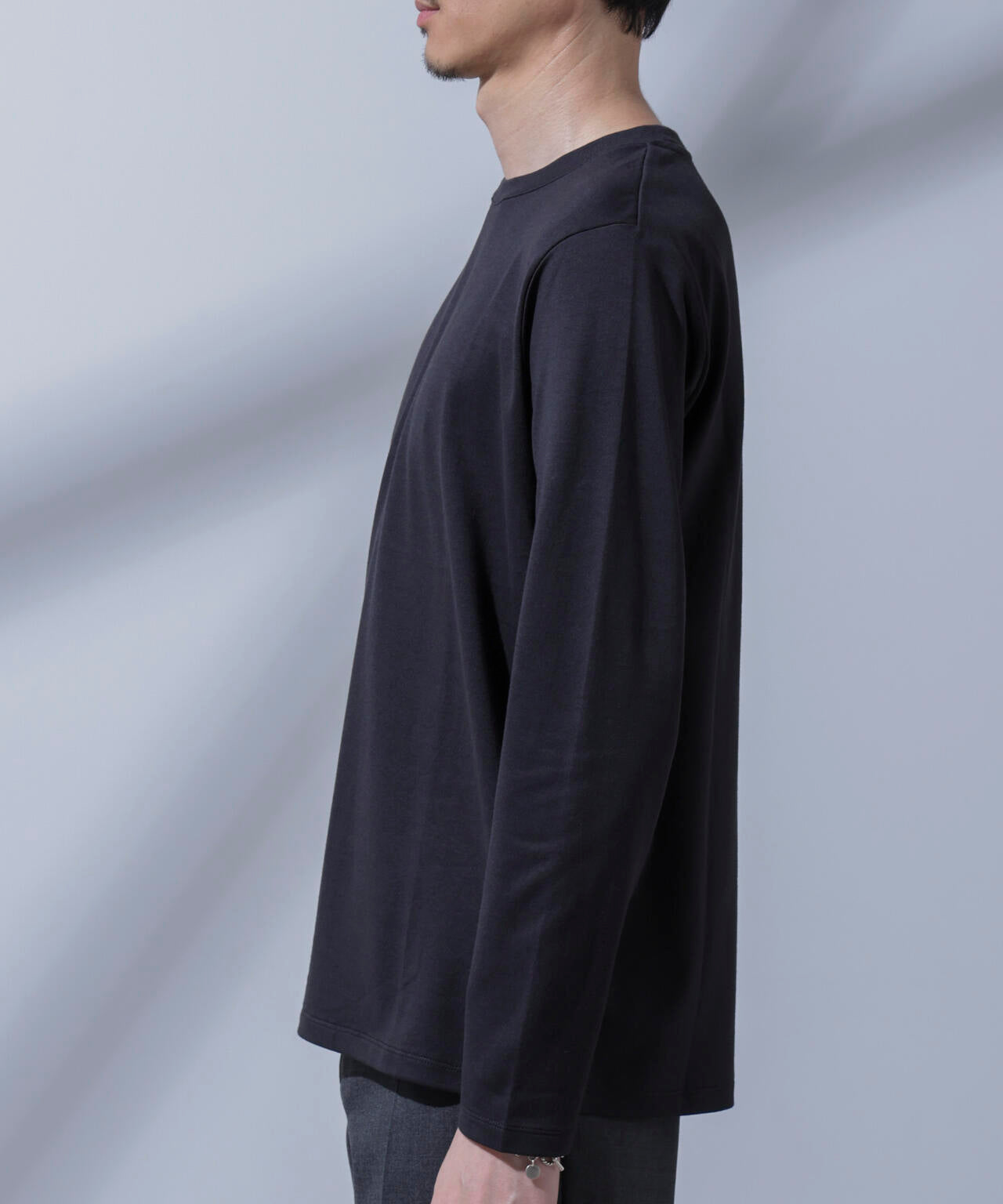 Anti Soaked(R)汗染み防止 クルーネックTシャツ 長袖 6684223205