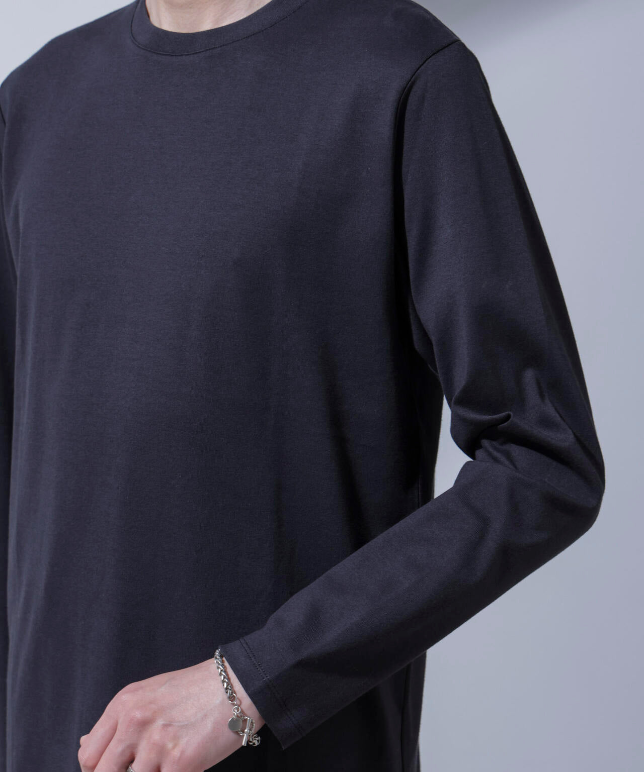 Anti Soaked(R)汗染み防止 クルーネックTシャツ 長袖 6684223205