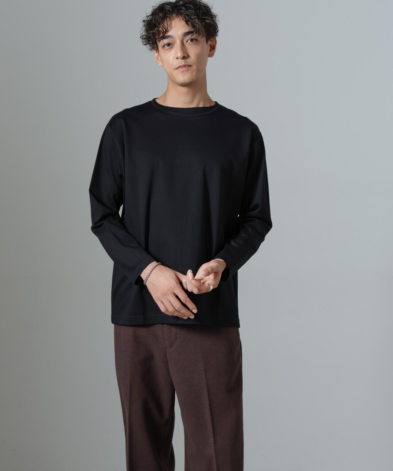 「NJ/CLUB」HOMESTOCKモクロディボートネックTシャツ 6684223211