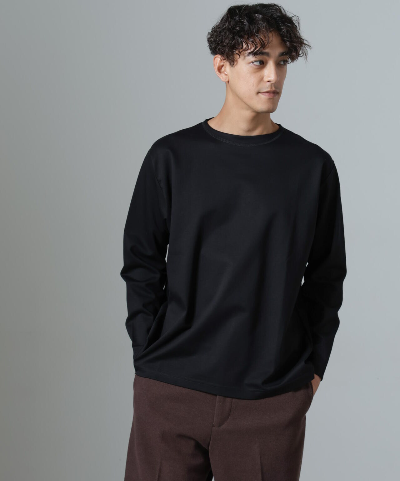 「NJ/CLUB」HOMESTOCKモクロディボートネックTシャツ 6684223211