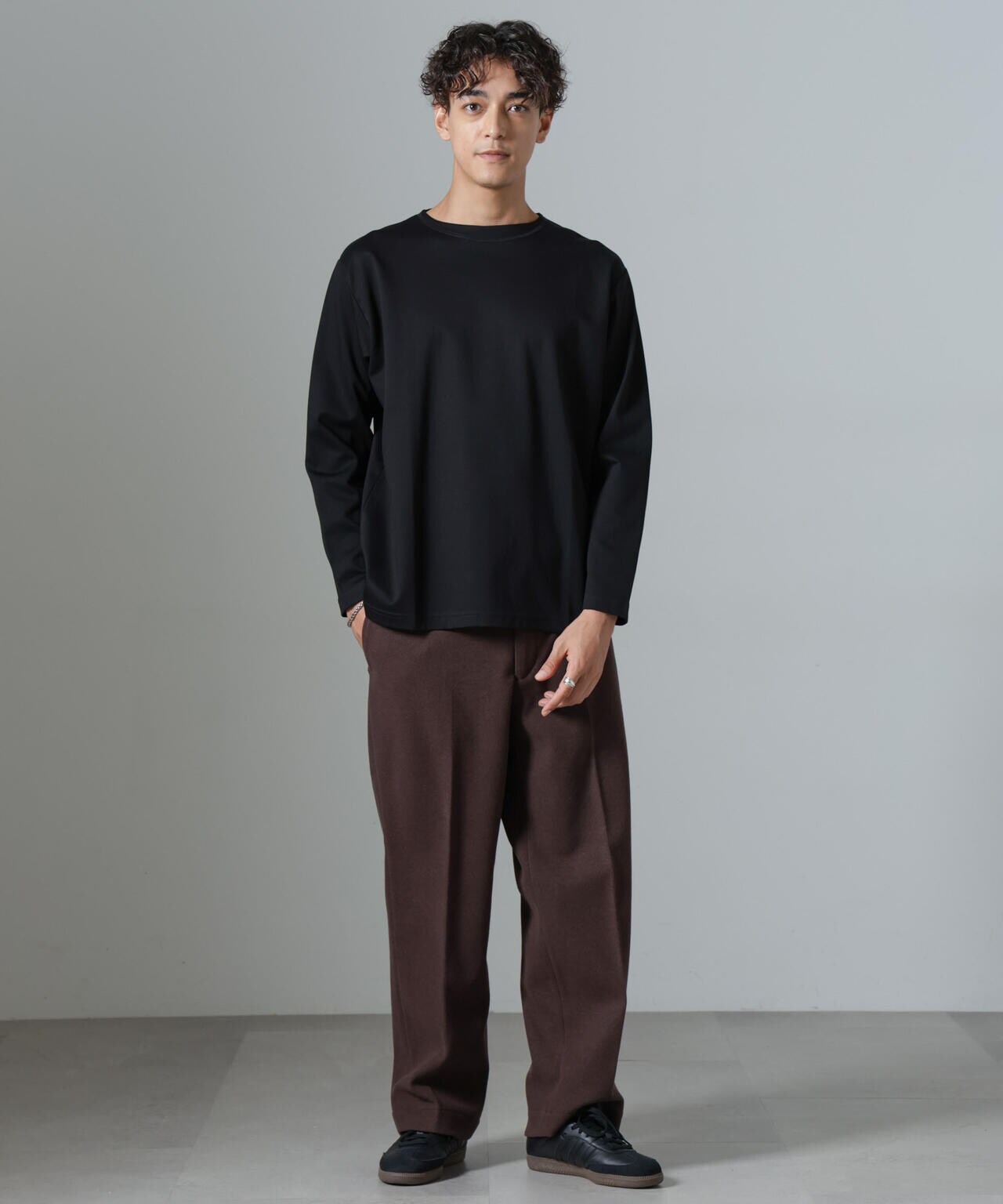 「NJ/CLUB」HOMESTOCKモクロディボートネックTシャツ 6684223211