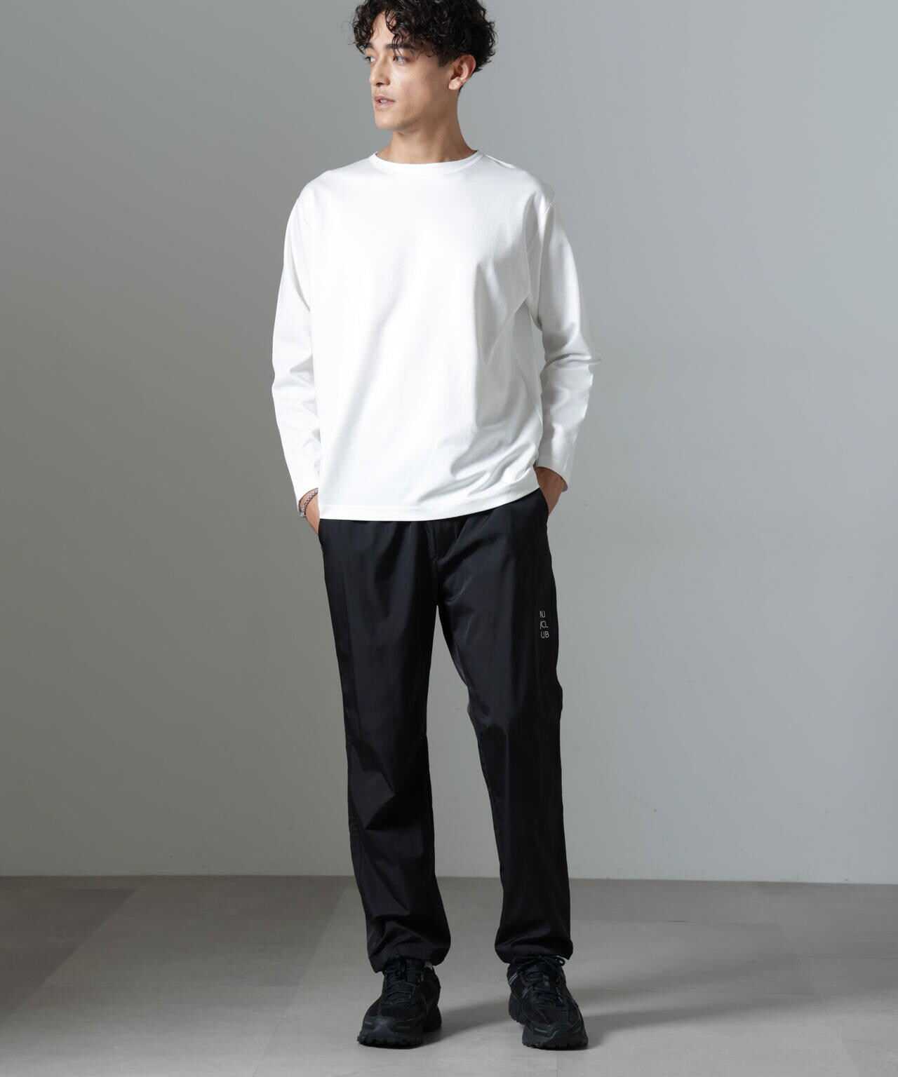 「NJ/CLUB」HOMESTOCKモクロディボートネックTシャツ 6684223211