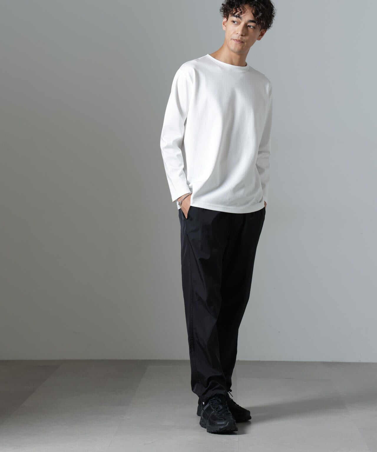 「NJ/CLUB」HOMESTOCKモクロディボートネックTシャツ 6684223211