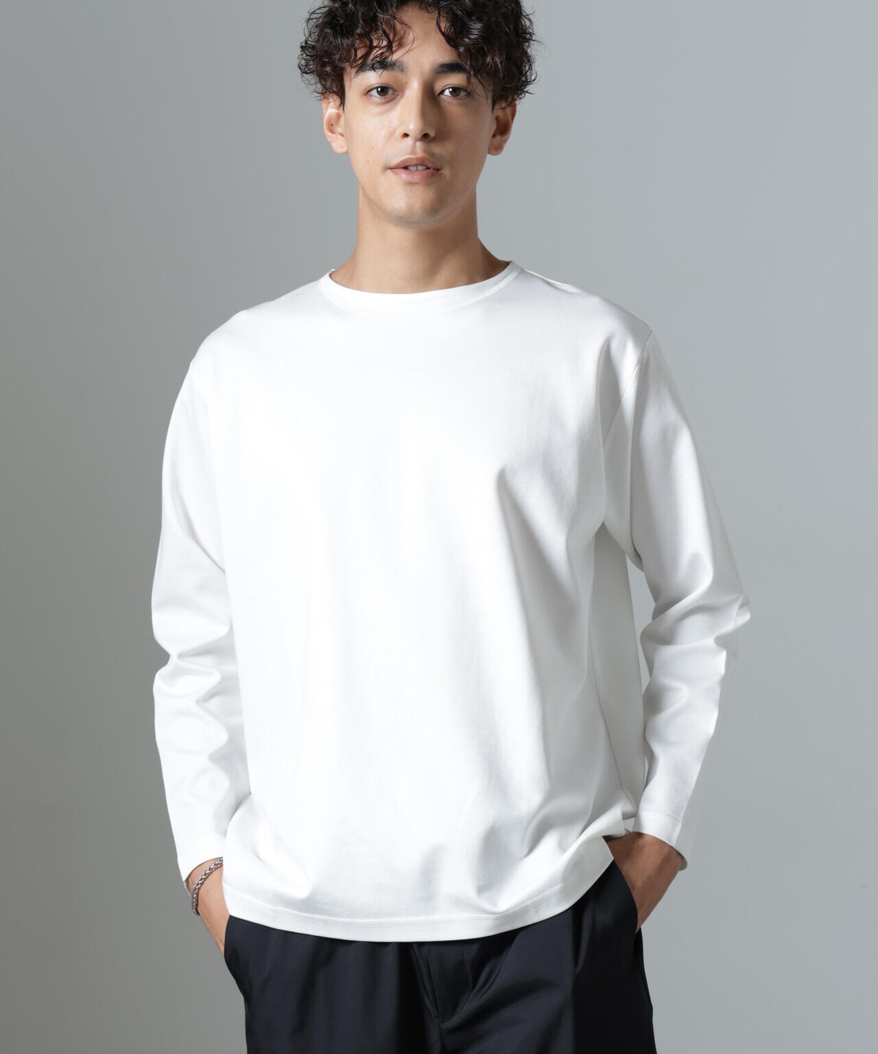 「NJ/CLUB」HOMESTOCKモクロディボートネックTシャツ 6684223211