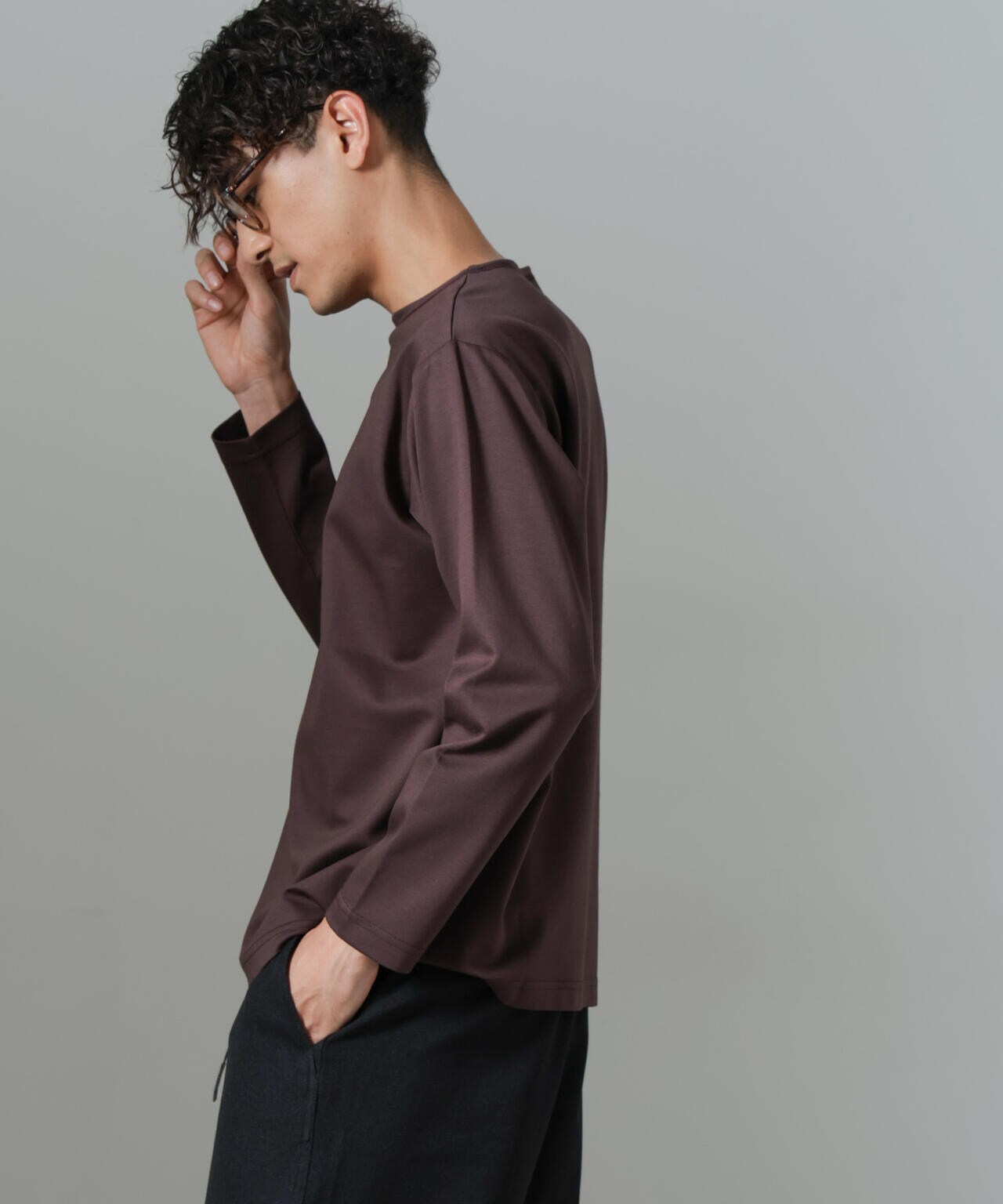 「NJ/CLUB」HOMESTOCKモクロディボートネックTシャツ 6684223211