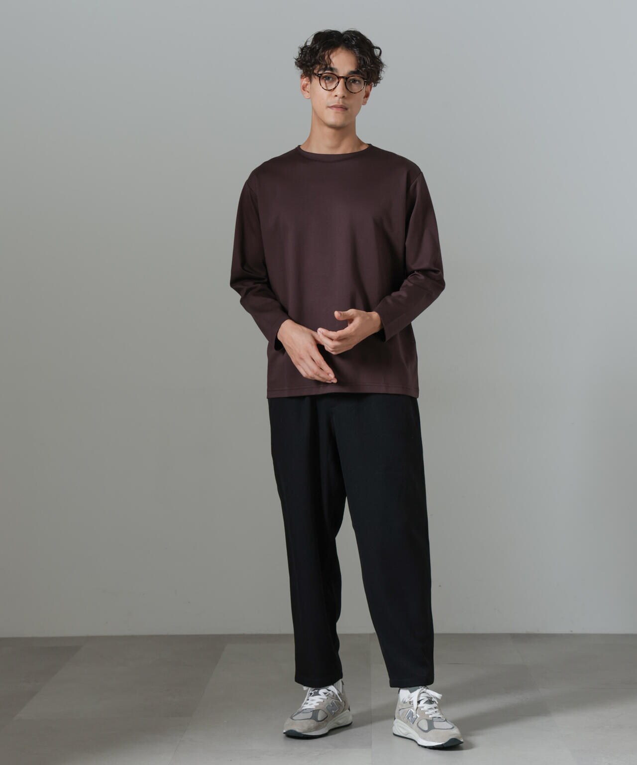 「NJ/CLUB」HOMESTOCKモクロディボートネックTシャツ 6684223211