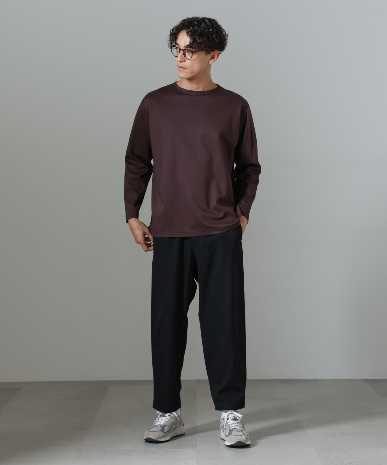 「NJ/CLUB」HOMESTOCKモクロディボートネックTシャツ 6684223211