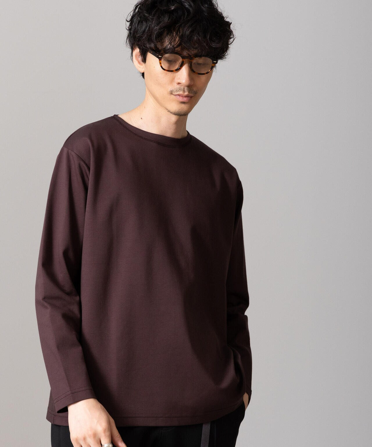 「NJ/CLUB」HOMESTOCKモクロディボートネックTシャツ 6684223211